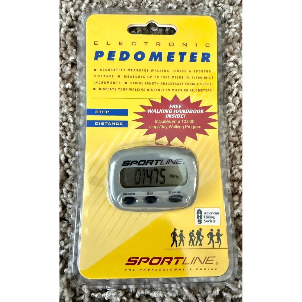 Sportline Electronic Pedometer NEW Step Distance Tracker SP2795
